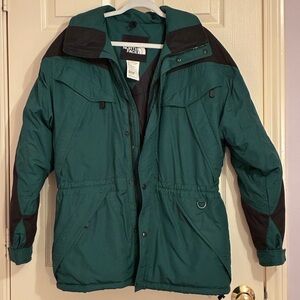 The North Face Green and Black Ski Jacket